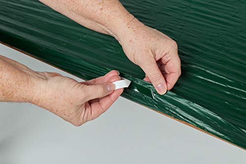 Image of Kwik-Covers 6' Rectangle Plastic Table Covers 30 inch x 72 inch, Bundle of 5 (Celebration)