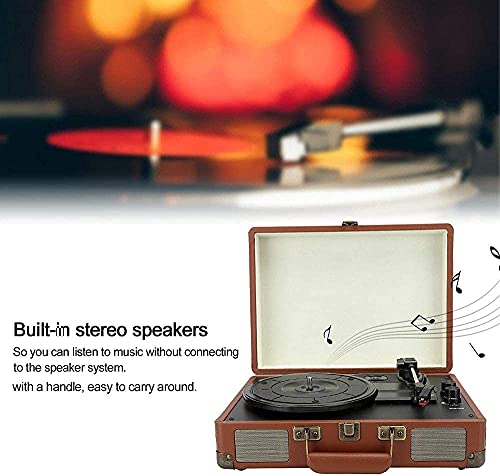 Tourne-Disque Gramophone Tourne-Disque Tourne-Disque Tourne-Disque Vinyle Prise en Charge des disques Vinyle 7/10/12 Pouces et 33/45/78 RPM Turntable-Brown Chaque Famille - Les Beatles, Paul McCartney, John Lennon, RIngo Starr, George Harrison Tourne-Disque Gramophone Tourne-Disque Tourne-Disque Tourne-Disque Vinyle Prise en Charge des disques Vinyle 7/10/12 Pouces et 33/45/78 RPM Turntable-Brown Chaque Famille – Image 7