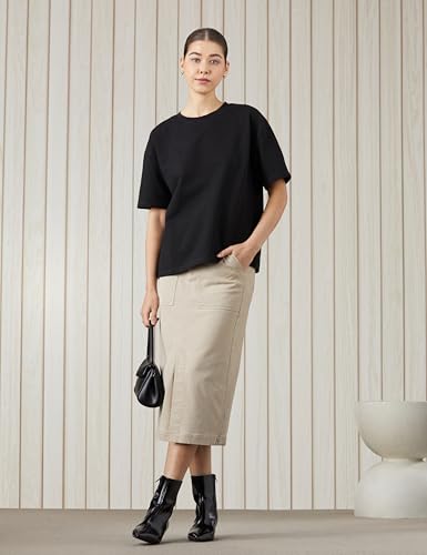 Image of Amazon Brand - Symbol Women's Oversized Textured T-Shirt | Seersucker (Available in Plus Sizes)