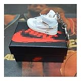 Fine or Fashion: Fashion XXBY Schlüsselanhänger Sneakers AIR Gebannt AJ1 Come Back to Future 3D Mini-Turnschuh-Schuhe Schlüsselanhänger Dekorationen (Color : P4/27)