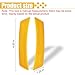 2PCS Car Wheel Eyebrow Reflective Stickers, Reflector Guard Trim Side Marker Stickers for Bumper Fenders, Outdoor Safety Warning Reflective Strips for SUV Pickup Truck Wheel Well Arch (Yellow-2Pcs)