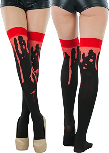 Image of ToBeInStyle Women's Nylon Thigh High Schoolgirl Opaque Stockings