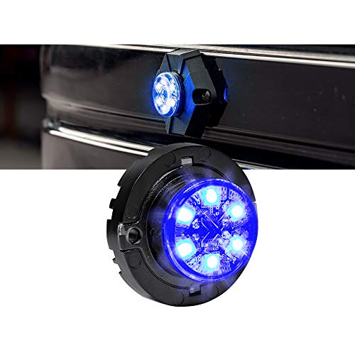 LAMPHUS SnakeEye II-4W SEHA14 REV.1 Emergency Vehicle Construction Tow Truck Surface Mount 4W LED Hide-Away Strobe Warning Light (OTHER COLOR AVAILABLE) – AMBER