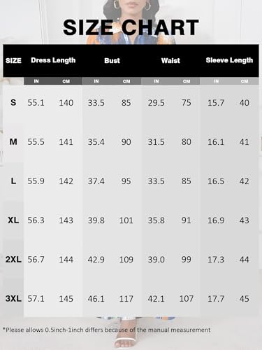 Image of PinkPatty Women's Casual 3 /4 Sleeve Polo V Neck Bodycon Maxi Dress