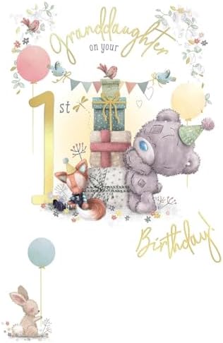Tarjeta 1er Cumpleaños Nieto | Diseño Oso Panda Azul | Tarjeta Felicitación Especial Jonny Javelin