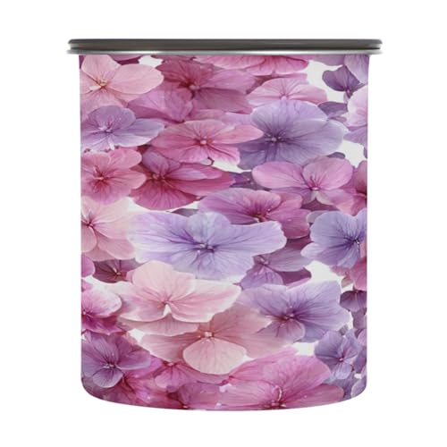 Envase para café hermético de acero inoxidable rosa