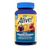 Nature's Way Alive! Men’s Premium Gummy Multivitamin, Full B Vitamin Complex, 75 Gummies
