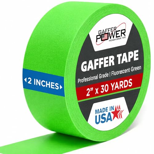 Gaffer Power Proudly Made in The USA, Real Professional Grade Gaffer Tape, Heavy Duty Gaffers Tape...