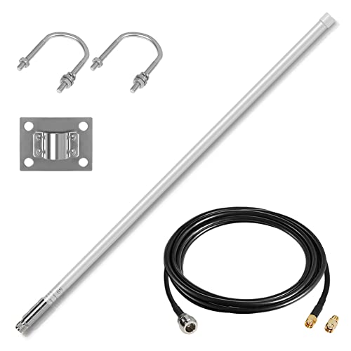 858-878MHz LoRa Antenne Antenne Outdoor 8dBi Fiberglas LoRaWAN Antenne 3M Kabel mit N Stecker für RAK Nebra Bobcat HNT Helium Hotspot Miner SyncroBit LoraWan Gateway Lora Modul Repeater Cover