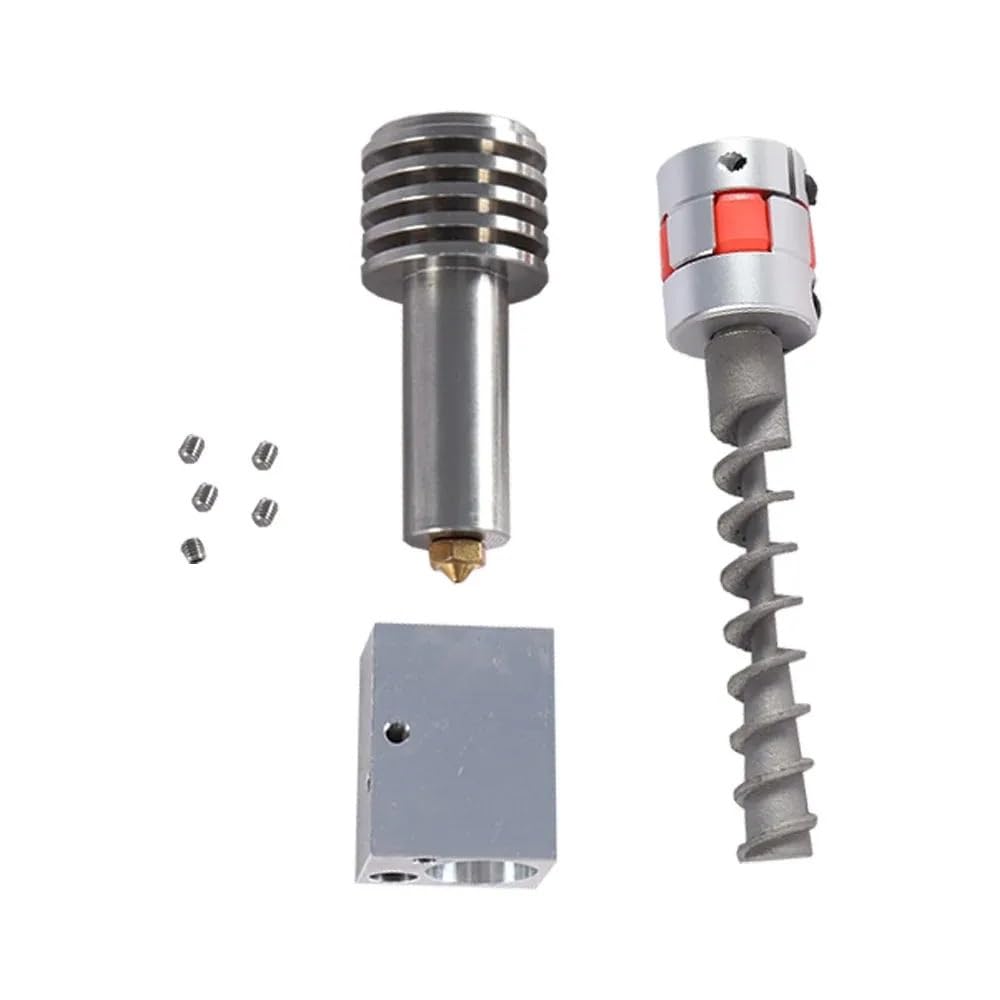 Kit extrusor de pellets Compatible with Impresora 3D con husillo y trituradora de plástico Compatible con la fabricación de filamentos reciclados