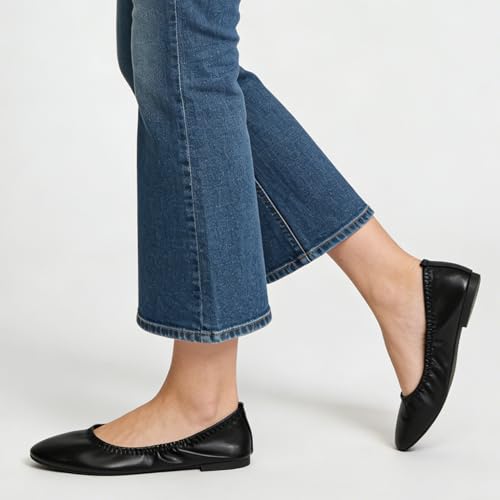 Image of LM Women's Ballet Flats Round Toe Slip On Flats Shoes Casual Dress Shoes Foldable Portable Travel Ballet Flat