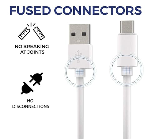 Image of Fast Charging Cable Compatible with Poco M4 5G Original USB Cable|Rapid Quick Dash Fast Charging Cable (3.1 Amp, 1 Meter /3.2 Feet, WHITE)