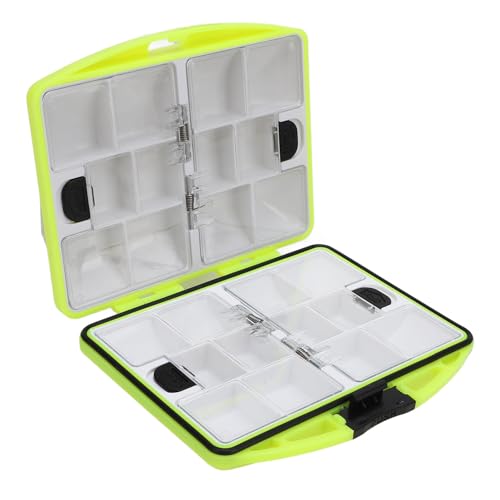 Bait Box Fishing Tackle Box Fishing Tools Fishing Bait Box Bait Fishing Double Side Lure Case Sorting Fishing Storage Case Fluorescent Green
