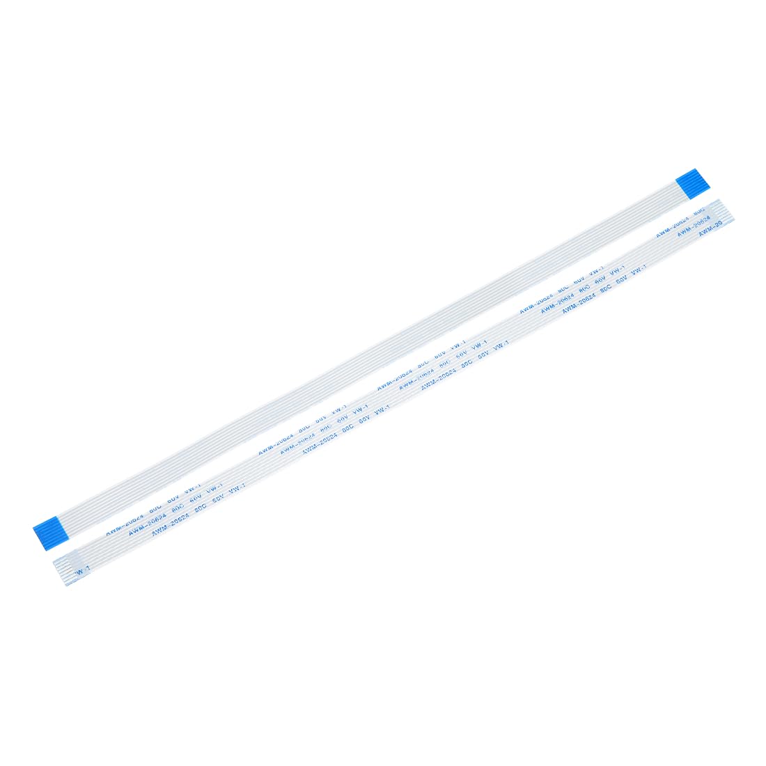 MECCANIXITY 10 Pack FFC FPC Flat Flexible Cable, 8 Pins 1mm Pitch 250mm Long (A Type) for LCD 3D Printer Camera DVD TV Laptop Audio