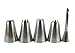 Roll & Bake Deluxe Cupcake Set-Extra Large Stainless Steel Decorating Tips, Bismark Tip & Reusable Pastry Bag | Closed, Open Star (Standard, Version