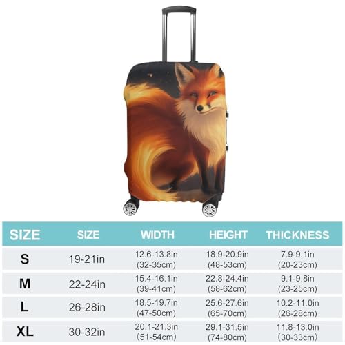 Luggage Cover Anime Fox Art (1) Protector Suitcase Anti Scratch Covers Anti-Scratch Travel Suitcase Cover2