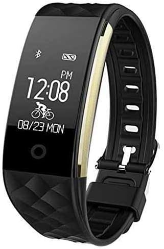 LTGJJ Fitness Bracciale Heart Rate Monitor Bracciale Fitness attività Tracker Heart Rate Monitor Contapassi Cuore Impermeabile del Monitor di Stato Calorie Braccialetto Sonno Sorveglianza Nero