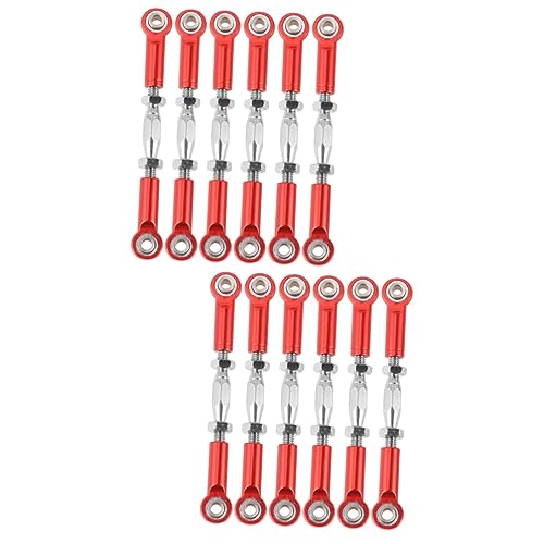 ifundom 2sets Car Rod Linkage 71mm Turnbuckle Rod Set Machined Aluminum Easy Install Perfect for Car Upgrade 6pcs*2