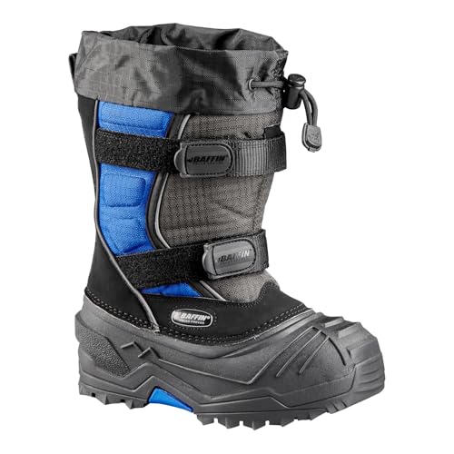 Baffin Unisex Kids' YOUNG EIGER Insulated Waterproof Tall-Height Snow Boots w/Full-Grain Leather Upper & Polar Rubber Base