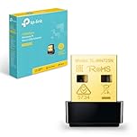 TP-Link TL-WN725N USB WiFi Adapter for PC/Laptop, 150Mbps Wireless Nano USB 2.0 Adapter, Wi-Fi Dongle for streaming/internet calls, Supports Windows 11/10/8.1/8/7/XP, Mac OS X, Linux, Easy setup