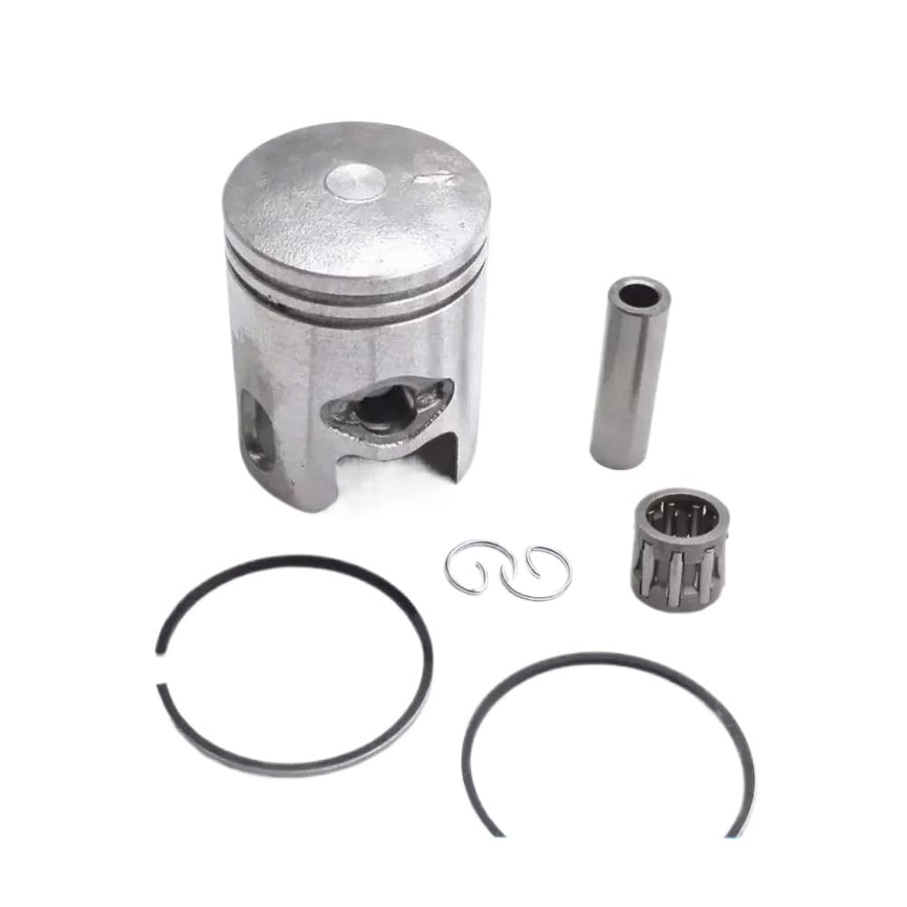 Juego de Segmentos de Pistón 50cc 40mm con Pasador 10mm 12mm y Cojinete de Aguja Compatible con Jog Minarelli Scooter Moped(With 10mm pin)