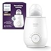 Philips Avent Premium Fast Bottle Warmer, with Smart Temperature Control, Water Bath Technology, Automatic Shut-Off, Model SCF358