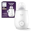 Philips Avent Premium Fast Bottle Warmer, with Smart Temperature Control, Water Bath Technology, Automatic Shut-Off, Model SCF358