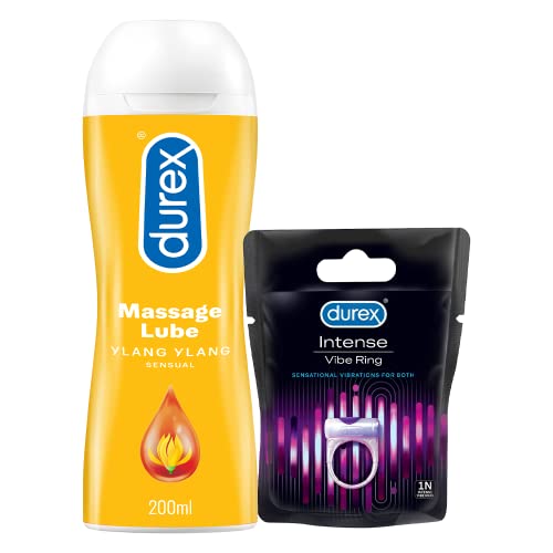 Image of Durex Play Massage 2in1 Sensual - 200 ml & Play Vibrations Massager Ring