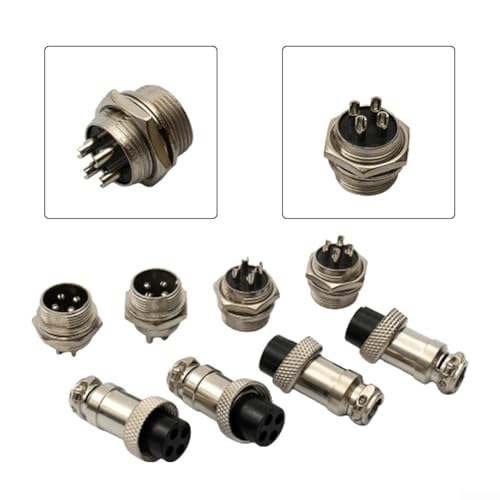 5 pares conector aviación GX16-4 16 mm 4 pines miniatura 2