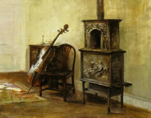 Toile décoration murale 60x90cm tableau violoncelle Holsoe pour habiller un mur