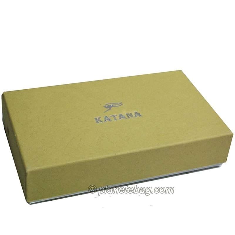 Katana - Porte-chéquier en Cuir - Rouge - 11 x 1 x 19,2 cm - Rouge