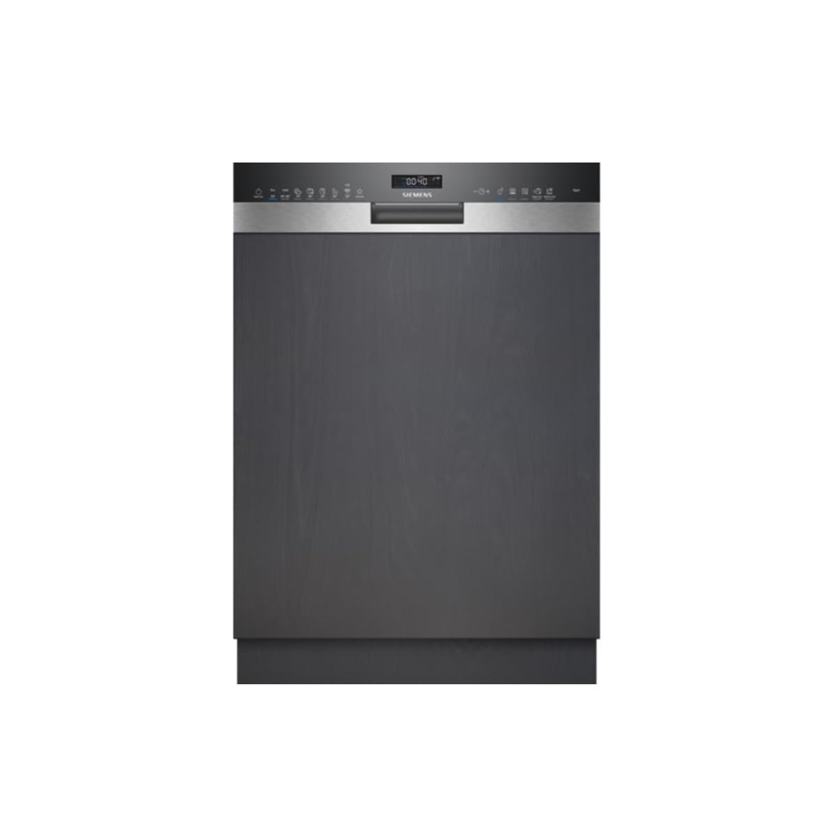 Siemens SN55ES12CE, iQ500 - Lavastoviglie intelligente, 60 cm, made in Germany, cassetto portaposate, particolarmente silenzioso, varioSpeed, autoOpen dry, rackMatic, luce interna, glassZone