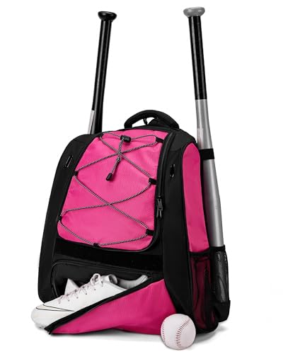 Hsmihair Youth Baseball Bag-Baseball Backpack for T-Ball&Softball Equipment with Fence Hook