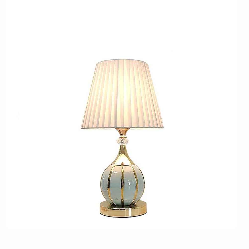 LJHFG63KUYT Bedside Lamps Desk Lamp Bedroom Bedside Ceramic Wedding Atmosphere Nightstand Dorm