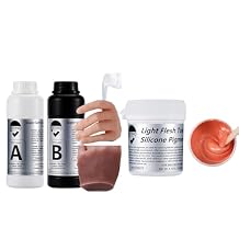 Bundle Set of 0030 Super Soft Silicone with Silicone Pigment Light Flesh Skin Tone Color