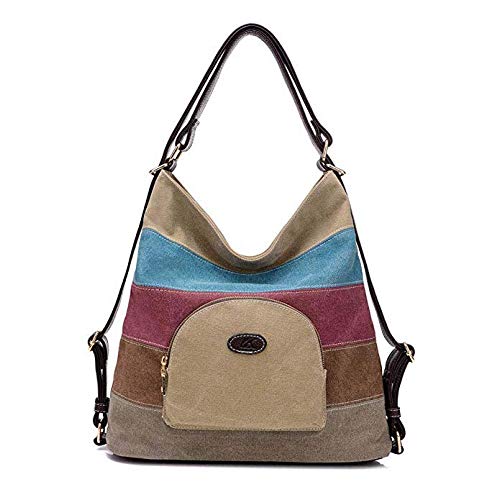 Sac à dos en toile multicolore idéal pour le shopping et les sorties