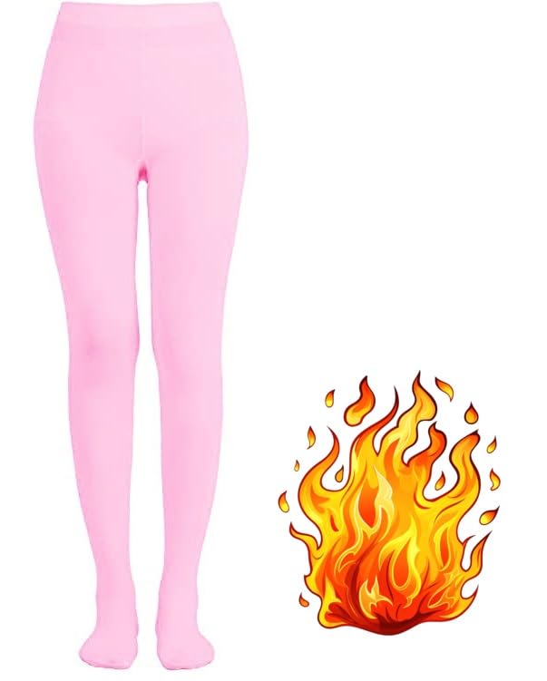 Winter Warm Fleece Lined Footed Leggings for Women Thick Thermal Leggings Elastic Soft Comfortable Velvet Tights, Free Size (Waist Size 24 inch to 34 inch)-image-28