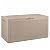 Greesum 100 Gallon Resin Patio Storage Box for Garden Tools, Outdoor Furniture Cushions, Pool Supplies, Light Brown