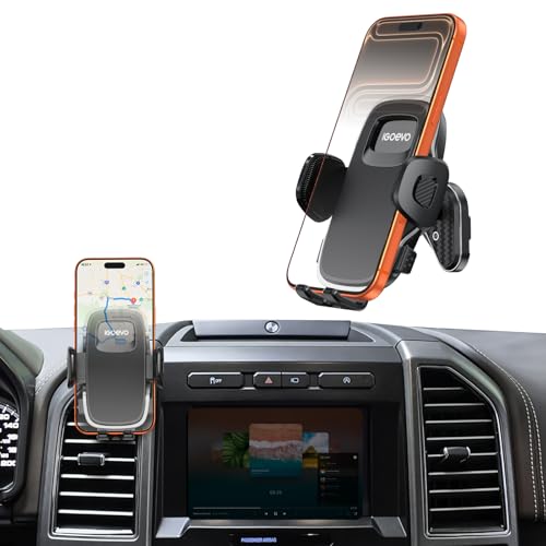 iGoevo Ford F-150 20152020 / Super Duty 20172021 / Expedition 20182021 Vent Phone Mount | All-Metal Heavy-Duty OEM-Like Fit for Smartphones