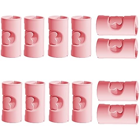 Tunvole 12 Pieces Pink Quilt Sheet Clip,Quilting Clips Fabric Clips Plastic Quilting Clips for Crafting Hanging Object Crafting Cover