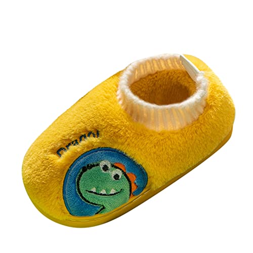 Toddler Boys Girls House Animals Plush Slippers Fashion Fall Winter Slippers Flat Soft Warm Cute Furry Slippers