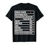 Violin Player Información nutricional Funny Orchestra Music Camiseta