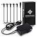 9V DC 1.7A 1700mA Center Negative Regulated Power Supply Adapter with Noise Reduction Filtering for 9 volt Guitar Effects Pedals + 5 Way Daisy Chain