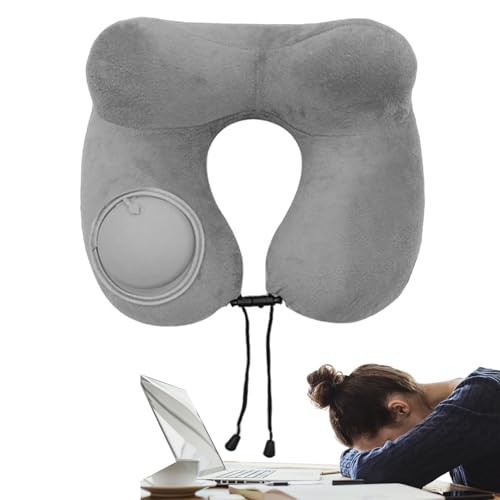 Almohada de apoyo para la nuca – Cojín en forma de U para el cuello | Almohada portátil para el sueño, para viajes, habitaciones, aeronaves, oficina, conducción, camping, lanzadera, hotel