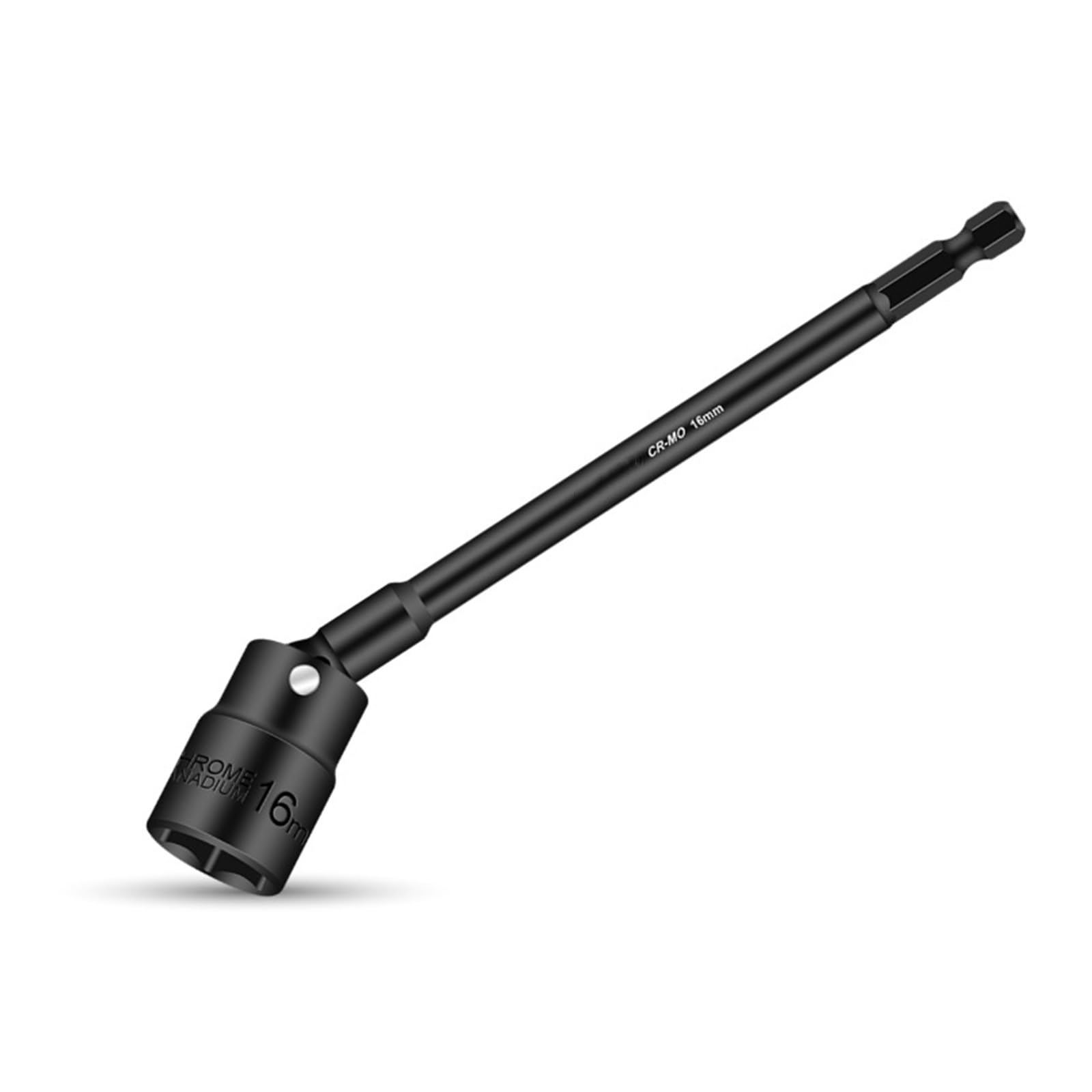Apglsxy 150X16 Industrial Socket Wrench Adapter Electric Power Drill Socket Adapter 360 Degree Rotatable For Driver Professional Wrench