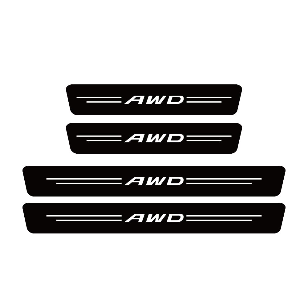 SDYAYFGE 4Pcs Kick Plates Car Door Sill Protector,for AWD