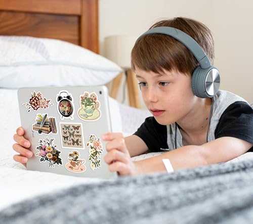 Image of Vintage Aesthetic Stickers 50 Pcs Pack, Scrapbook Vinyl Stickers Waterproof for Laptop Bottle Journal Phone Decals for Teens Girls