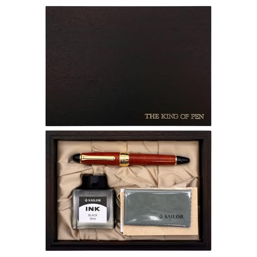 セーラー万年筆 万年筆 限定300本 キングプロフィット ブライヤー 21K 超大型 中字M 10-7153-400