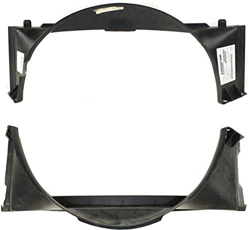 Garage-Pro Fan Shroud Compatible with CHEVROLET S10 1994-2004 / Blazer 1995-2005 Radiator Upper and Lower V6