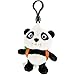Käthe Kruse 0178285 Panda Xiung avec sac à dos, blanc, noir